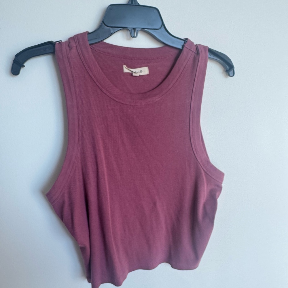 Madewell Maroon Tank Top